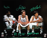 Celtics (3) Bird, McHale & Parish Signed 16x20 Spotlight Framed Photo BAS W