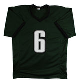 DeVonta Smith Authentic Signed Green Pro Style Jersey BAS Witnessed 2