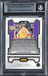 Lakers Austin Reaves Authentic Signed 2022 Panini Prizm #76 Card BAS Slabbed