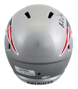 Patriots Mike Vrabel Signed Full Size Speed Rep Helmet W/ Case JSA Witness