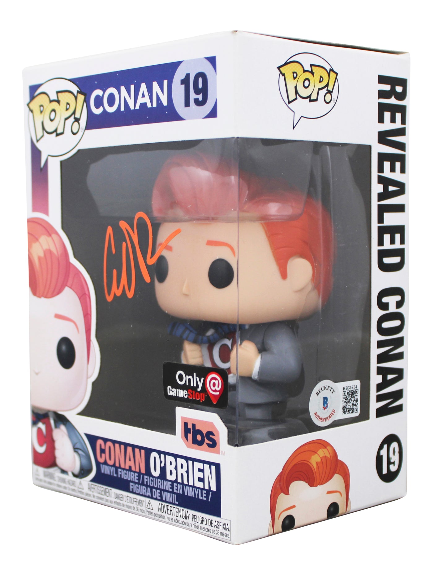 Conan O'Brien Without Borders Signed #19 Funko Pop Vinyl Figure BAS #BB36784