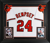 Rick Dempsey "1983 WS MVP" Signed White Pro Style Framed Jersey BAS Witnessed