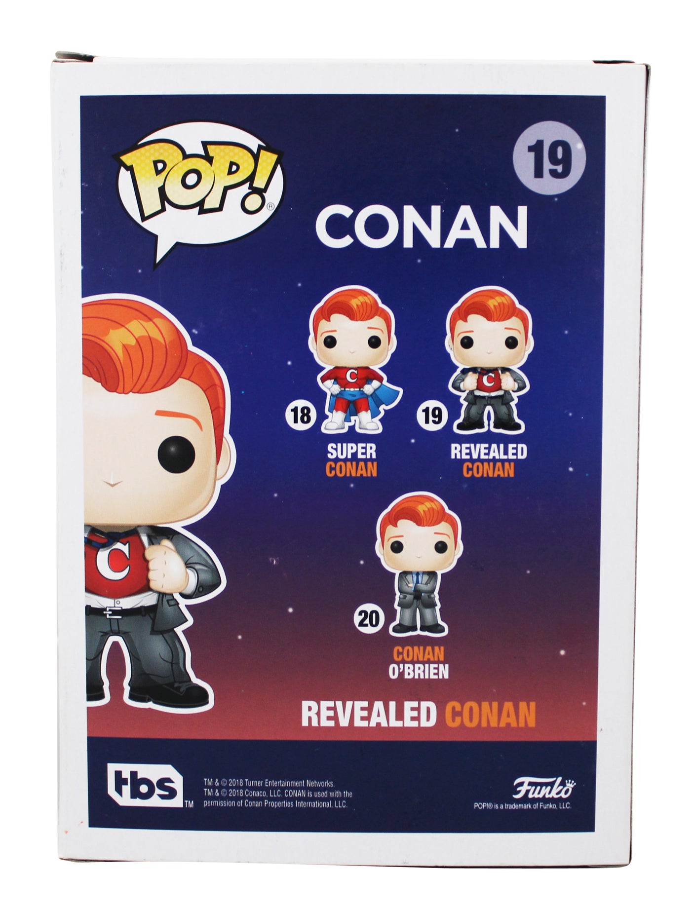 Conan O'Brien Without Borders Signed #19 Funko Pop Vinyl Figure BAS #BB36784