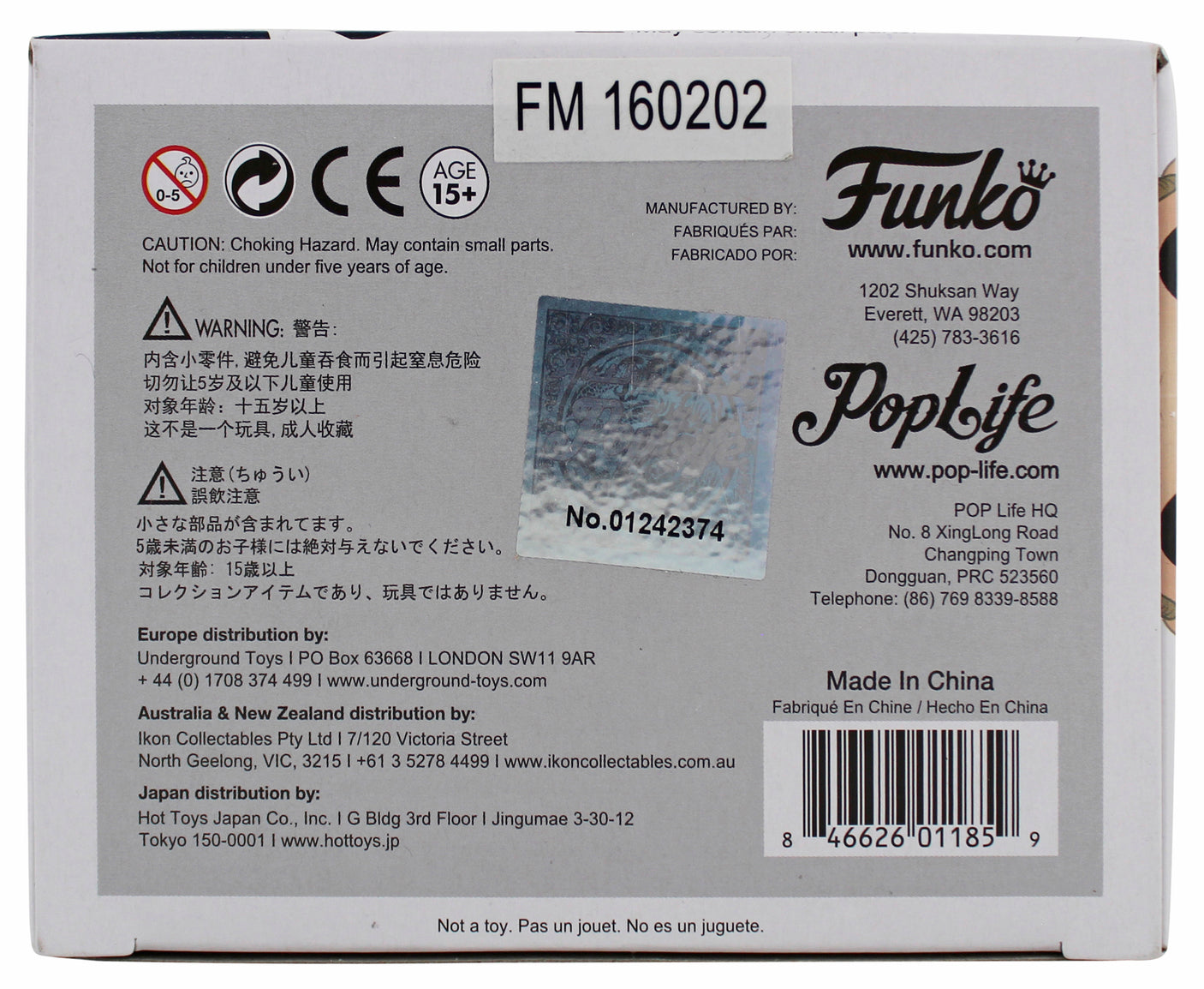 Conor McGregor Authentic Signed MMA #01 Funko Pop Vinyl Figure Autographed BAS