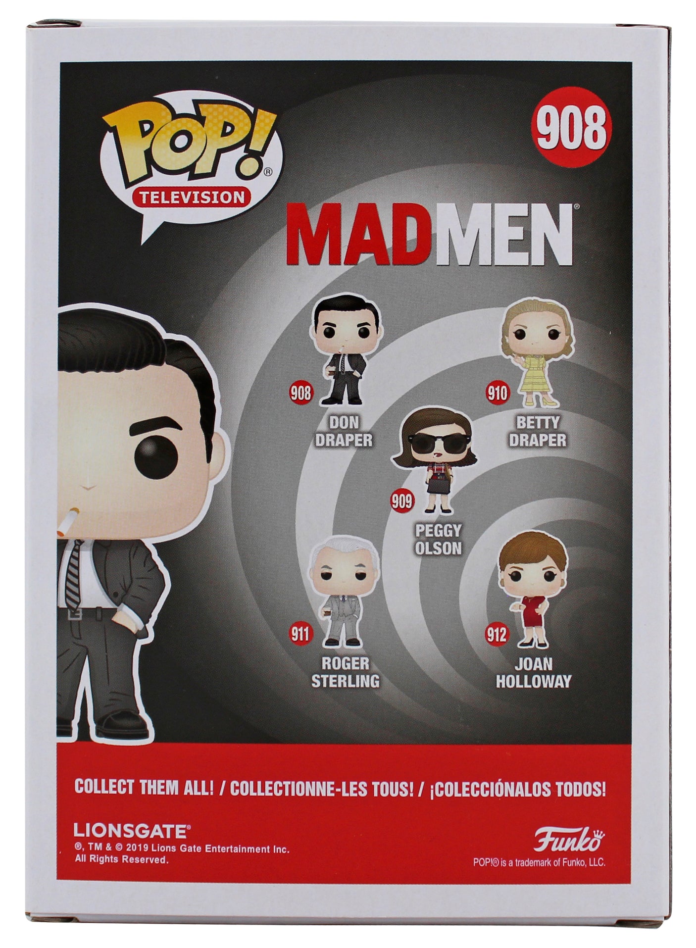 Jon Hamm Mad Men Authentic Signed #908 Don Draper Funko Pop Vinyl Figure BAS