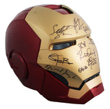 Avengers (12) Downey Jr., Hemsworth, Pratt +9 Signed Iron Man F/S Helmet BAS