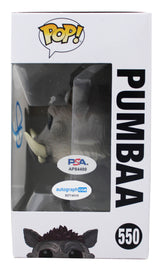 Seth Rogan The Lion King Signed Pumbaa #550 Funko Pop Vinyl Figure PSA #AP84499