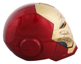Avengers (12) Downey Jr., Hemsworth, Pratt +9 Signed Iron Man F/S Helmet BAS