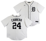 Tigers Miguel Cabrera Authentic Signed White Nike Jersey Autographed JSA