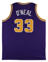 LSU Shaquille O'Neal Authentic Signed Purple Pro Style Jersey BAS Witnessed 2