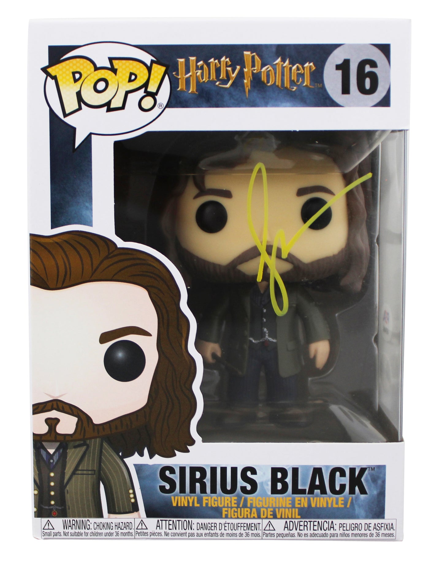 Gary Oldman Harry Potter Signed Sirius Black #16 Funko Pop Figure PSA #AP84498