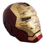 Avengers (13) Downey Jr., Hemsworth, Pratt +10 Signed Iron Man F/S Helmet BAS