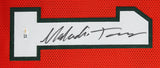 Miami Malachi Toney Authentic Signed Orange Pro Style Framed Jersey JSA Witness