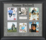 Norman Rockwell "Cordially" Signed & Framed 1.5x5 Cut Signature JSA #XX91899
