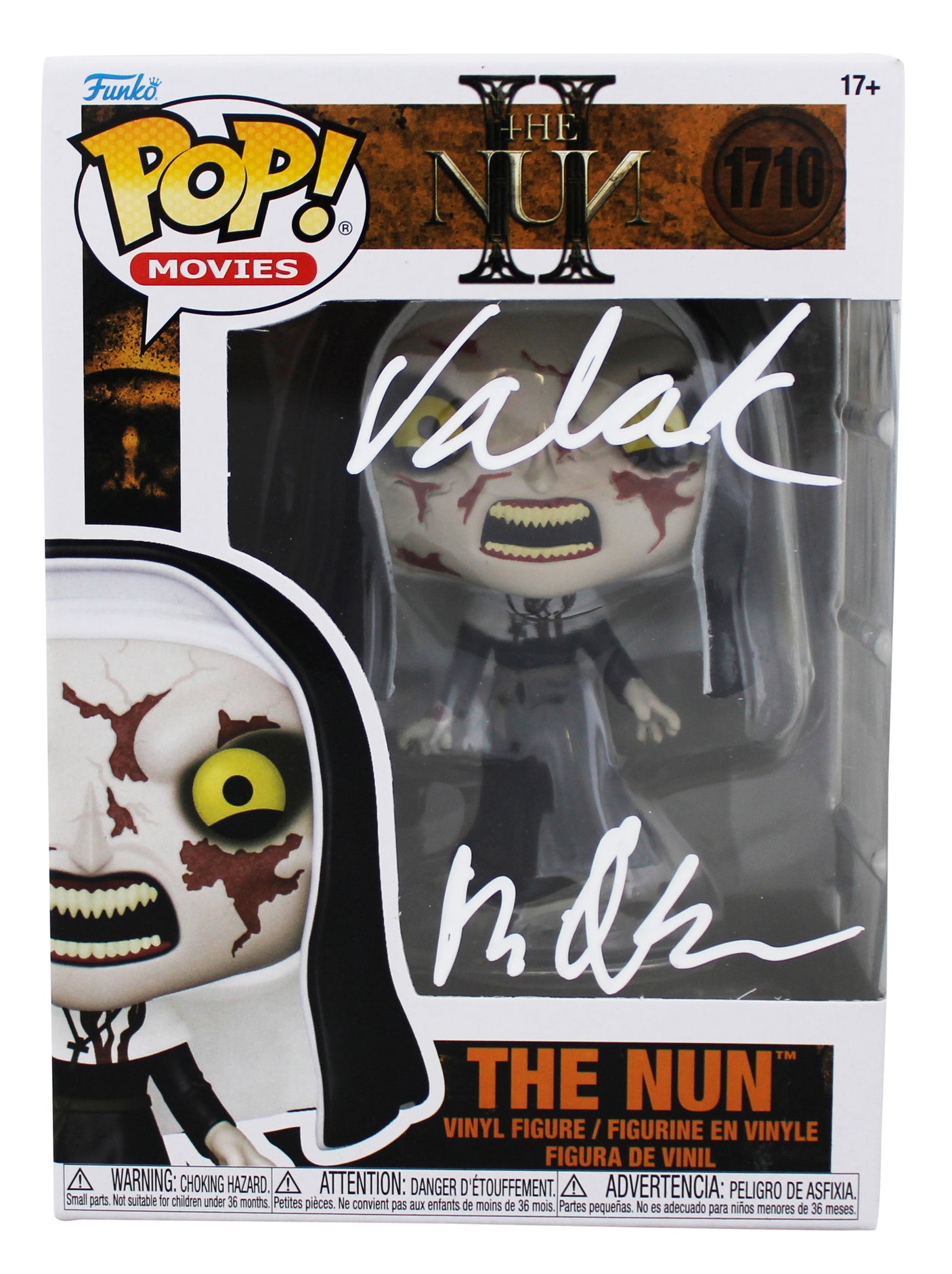 Bonnie Aarons "Valak" Signed The Nun #1710 Funko Pop Vinyl Figure BAS #2W620806