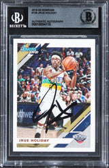 Pelicans Jrue Holiday Authentic Signed 2019 Donruss #129 Card BAS Slabbed