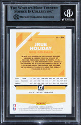 Pelicans Jrue Holiday Authentic Signed 2019 Donruss #129 Card BAS Slabbed