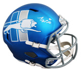 Lions Sam LaPorta Signed 2023 On-Field Alt Full Size Speed Rep Helmet BAS Wit