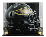 Eagles DeVonta Smith Signed STS IV Full Size Speed Proline Helmet W/ Case BAS W