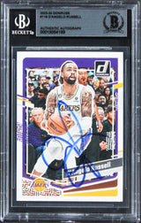 Lakers D'Angelo Russell Authentic Signed 2023 Donruss #118 Card BAS Slabbed
