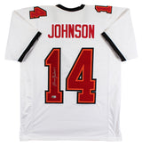 Brad Johnson Authentic Signed White Pro Style Jersey Autographed BAS Witnessed