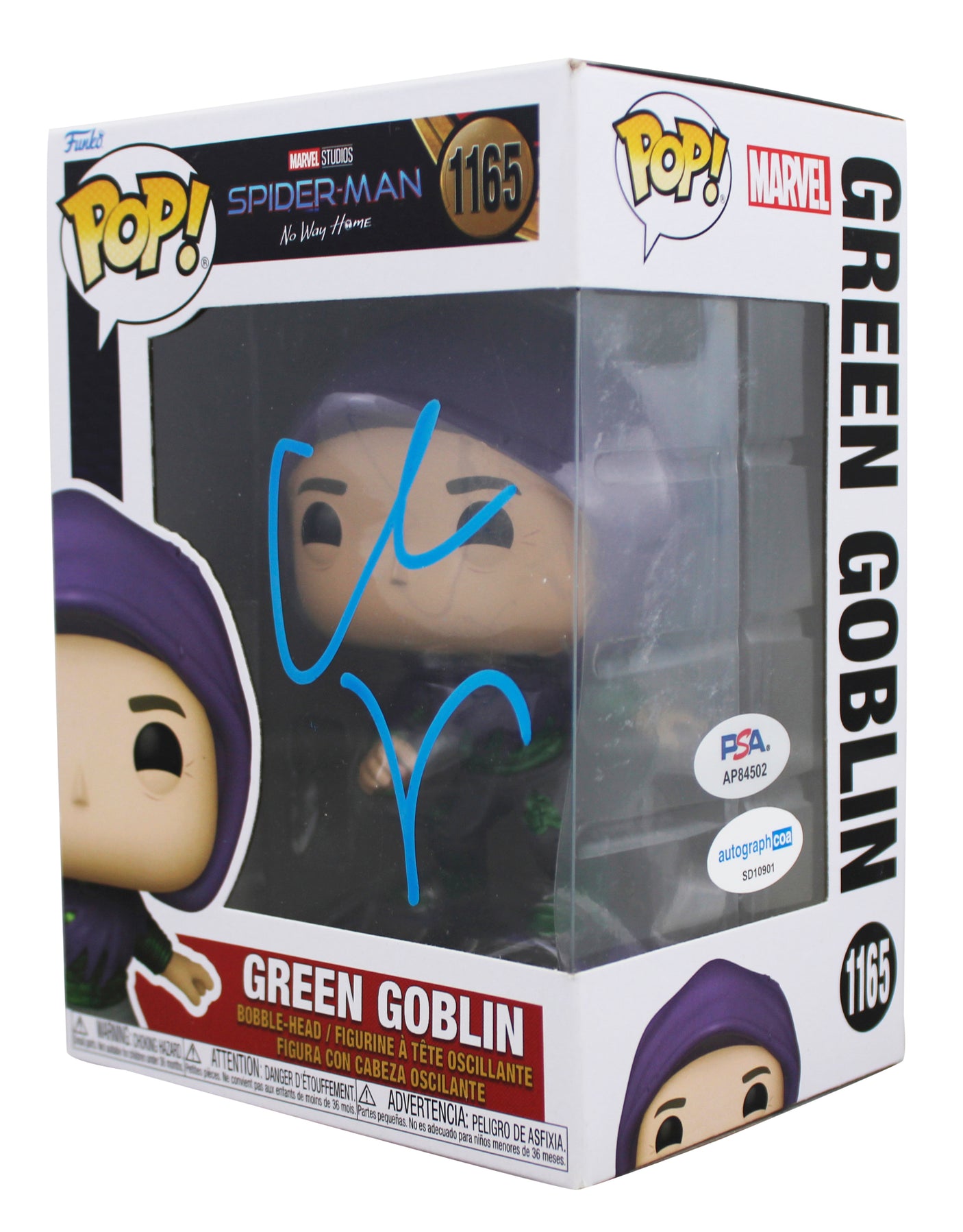 Willem Dafoe Signed Green Goblin #1165 Funko Pop Vinyl Figure PSA/DNA #AP84502