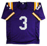 LSU Odell Beckham Jr. Authentic Signed Purple Pro Style Jersey JSA Witness