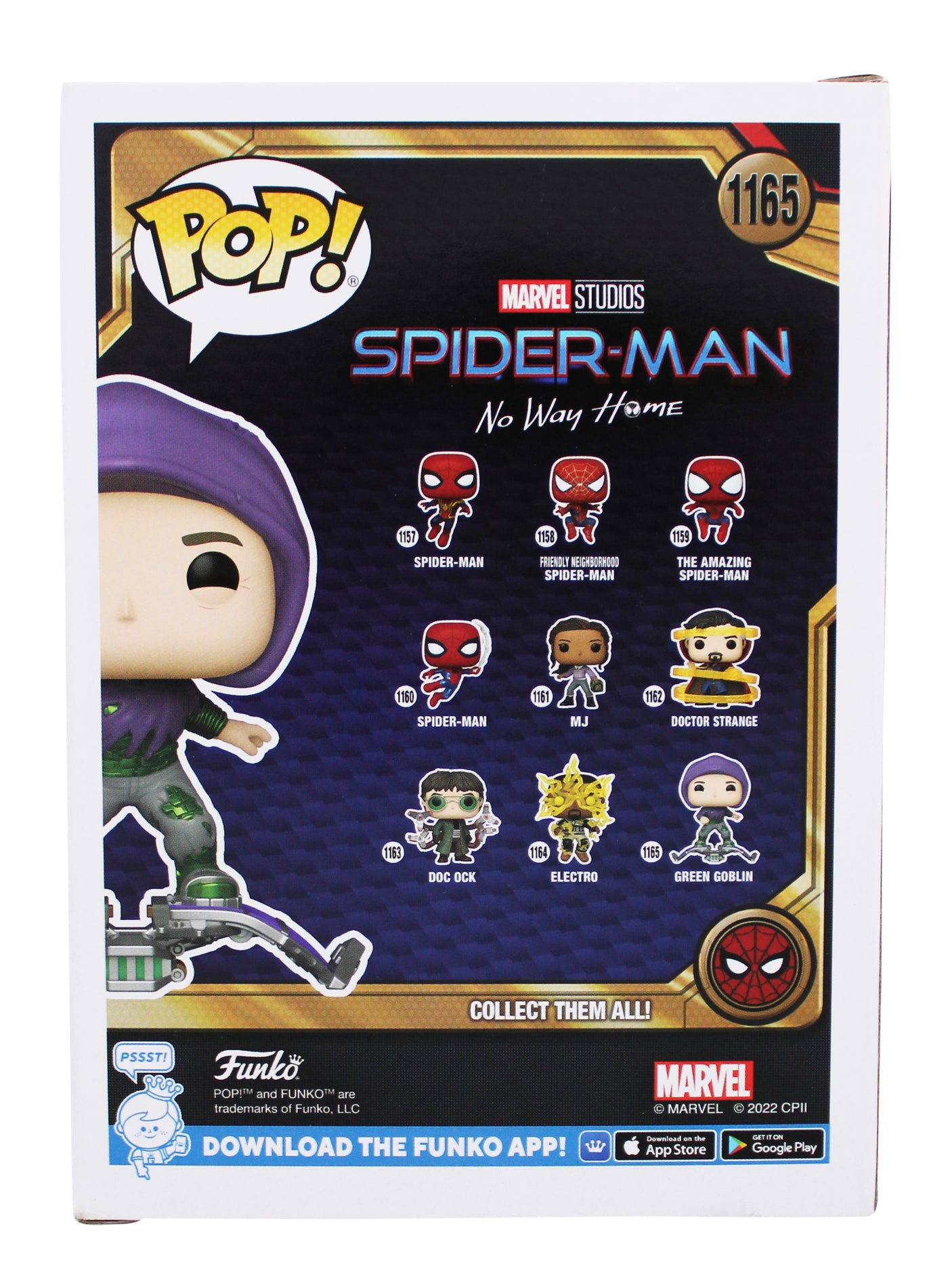 Willem Dafoe Signed Green Goblin #1165 Funko Pop Vinyl Figure PSA/DNA #AP84502