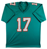 Jaylen Waddle Authentic Signed Teal Pro Style Jersey Autographed JSA