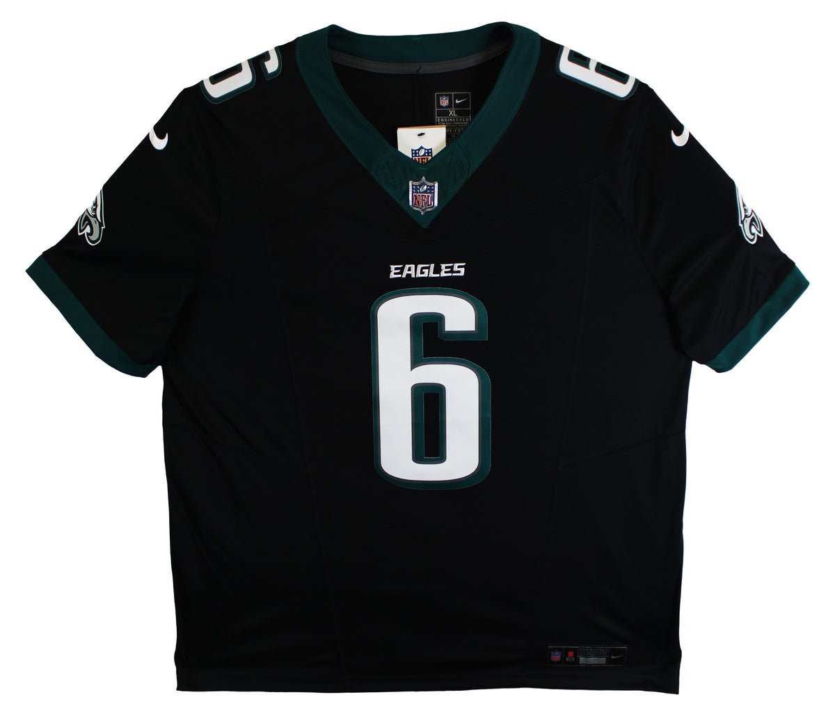 Eagles DeVonta Smith Authentic Signed Black Nike Limited Jersey BAS Witnessed