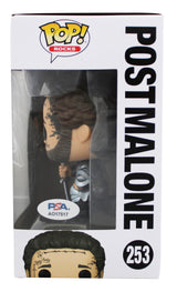 Post Malone Authentic Signed #253 Funko Pop Vinyl Figure PSA/DNA #AO17517
