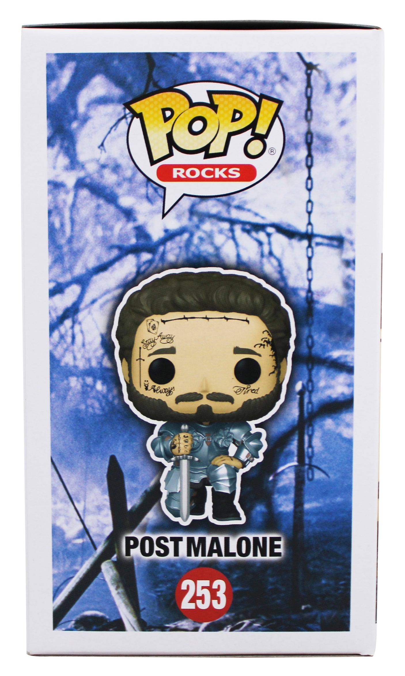 Post Malone Authentic Signed #253 Funko Pop Vinyl Figure PSA/DNA #AO17517