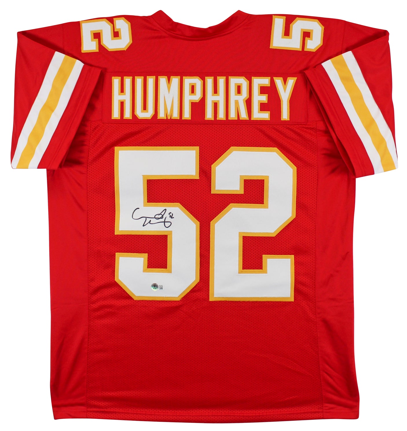 Creed Humphrey Authentic Signed Red Pro Style Jersey BAS Witnessed