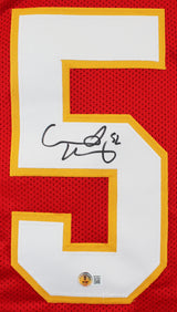 Creed Humphrey Authentic Signed Red Pro Style Jersey BAS Witnessed