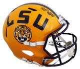 LSU Whit Weeks Authentic Signed Full Size Speed Rep Helmet W/ Case JSA Witness