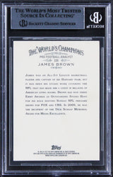 Browns James Brown Signed 2012 Topps Allen & Ginter #220 Card BAS Slabbed