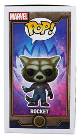 Bradley Cooper Guardians of the Galaxy Signed Rocket #1202 Funko Pop Figure BAS