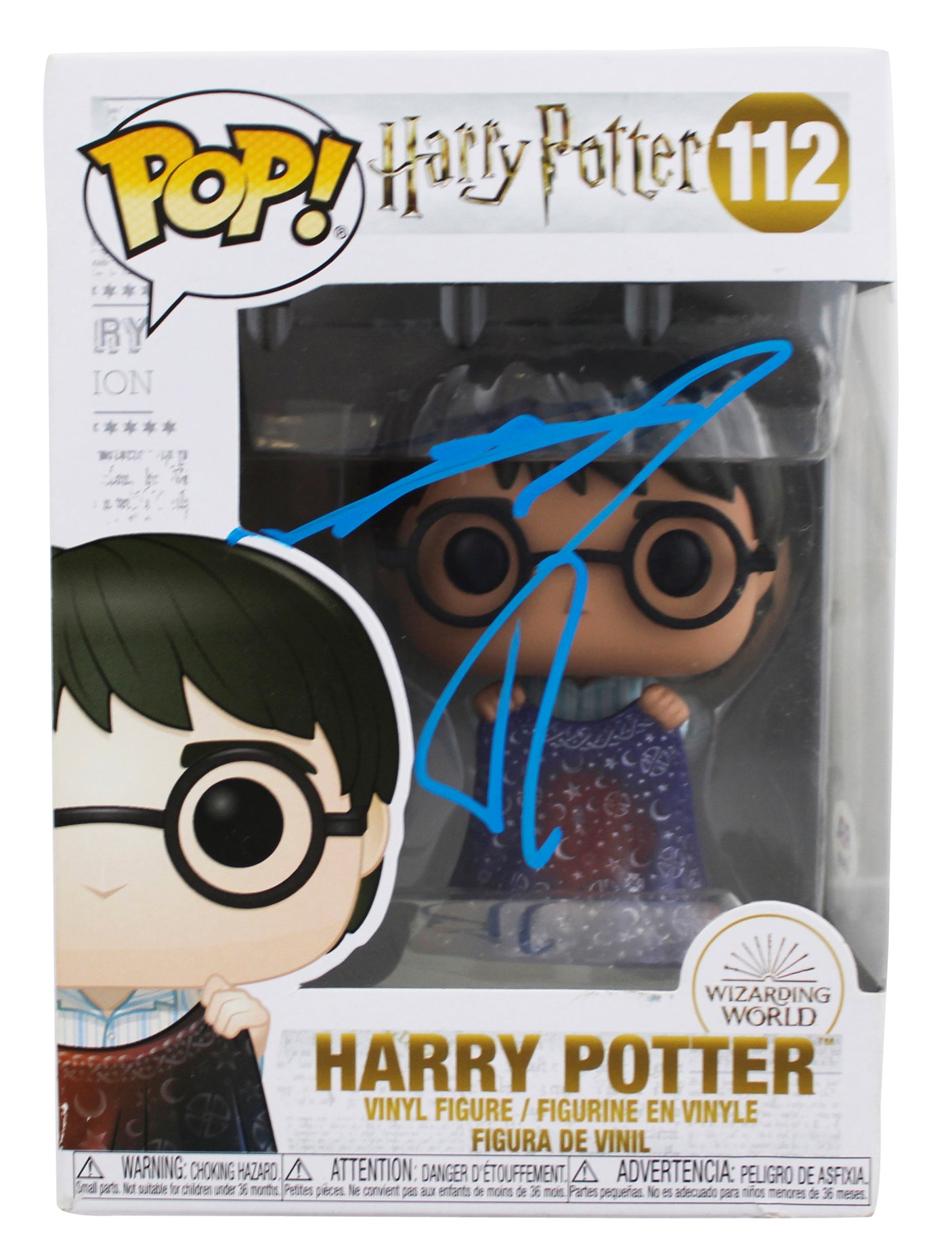 Daniel Radcliffe Harry Potter Signed #112 Funko Pop Vinyl Figure PSA #AP84500