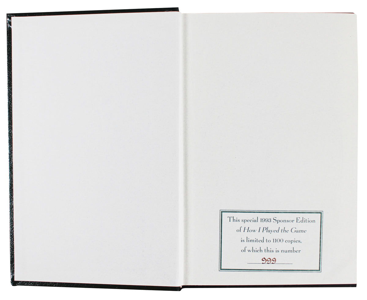 Byron Nelson Signed How I Played the Game Hardcover Book LE BAS #BY103719