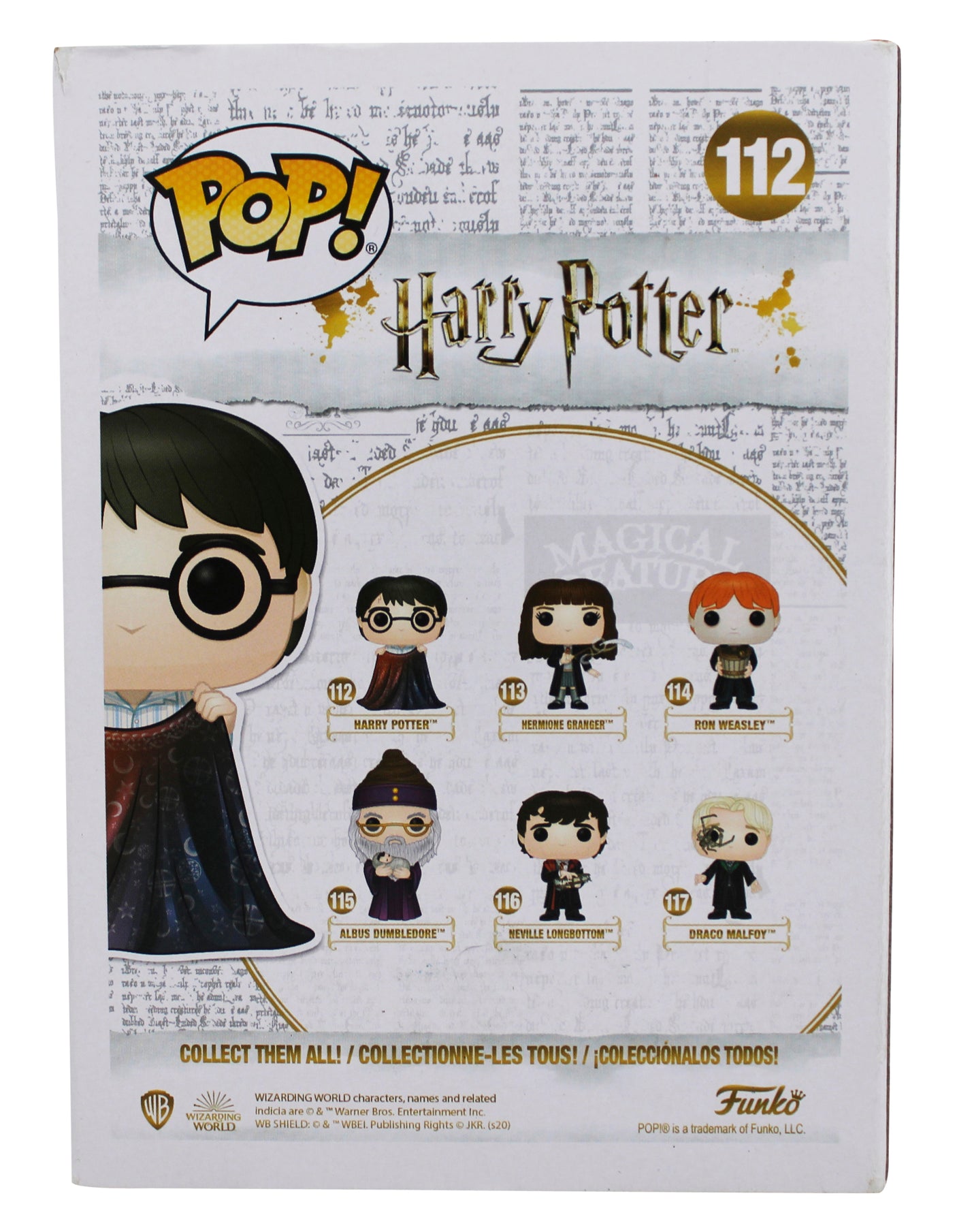 Daniel Radcliffe Harry Potter Signed #112 Funko Pop Vinyl Figure PSA #AP84500