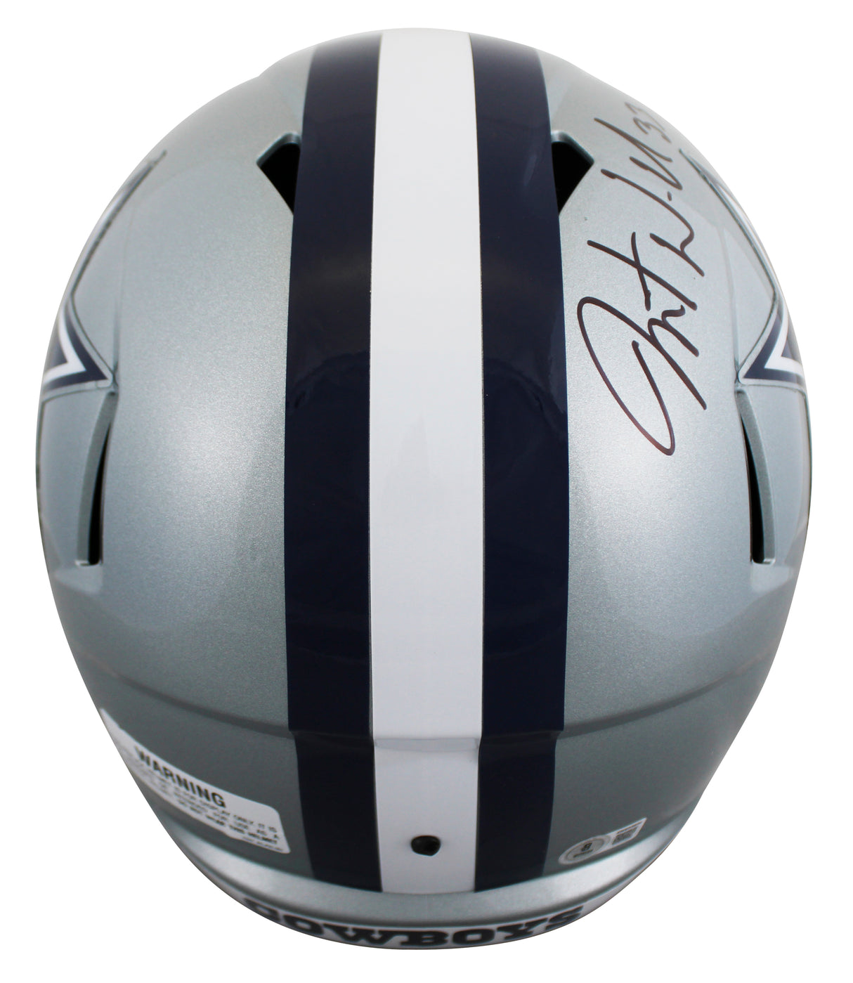 Cowboys Javonte Williams Signed Full Size Speed Rep Helmet BAS Witnessed