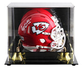 Chiefs Emmitt Thomas "HOF 2008" Signed Speed Mini Helmet W/ Case BAS Witnessed