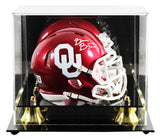 Oklahoma Brian Bosworth Authentic Signed Speed Mini Helmet W/ Case BAS Witnessed