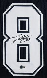 Luke Schoonmaker Authentic Signed Navy Pro Style Framed Jersey BAS Witnessed