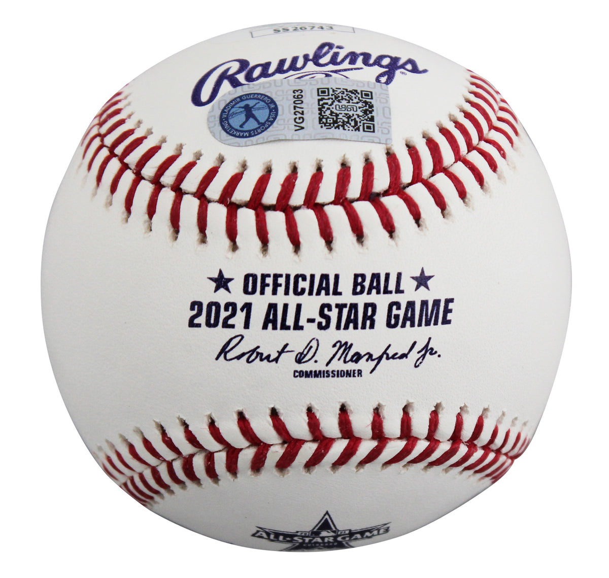 Vladimir Guerrero Jr. "2021 ASG MVP" Signed 2021 ASG Logo Baseball JSA #SS26743