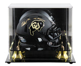 Colorado Travis Hunter "24 Heisman" Signed Black Speed Mini Helmet W/ Case BAS W