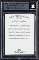 Adam Schefter "w/Insc" Signed 2014 Topps Allen & Ginter #118 Card BAS Slabbed