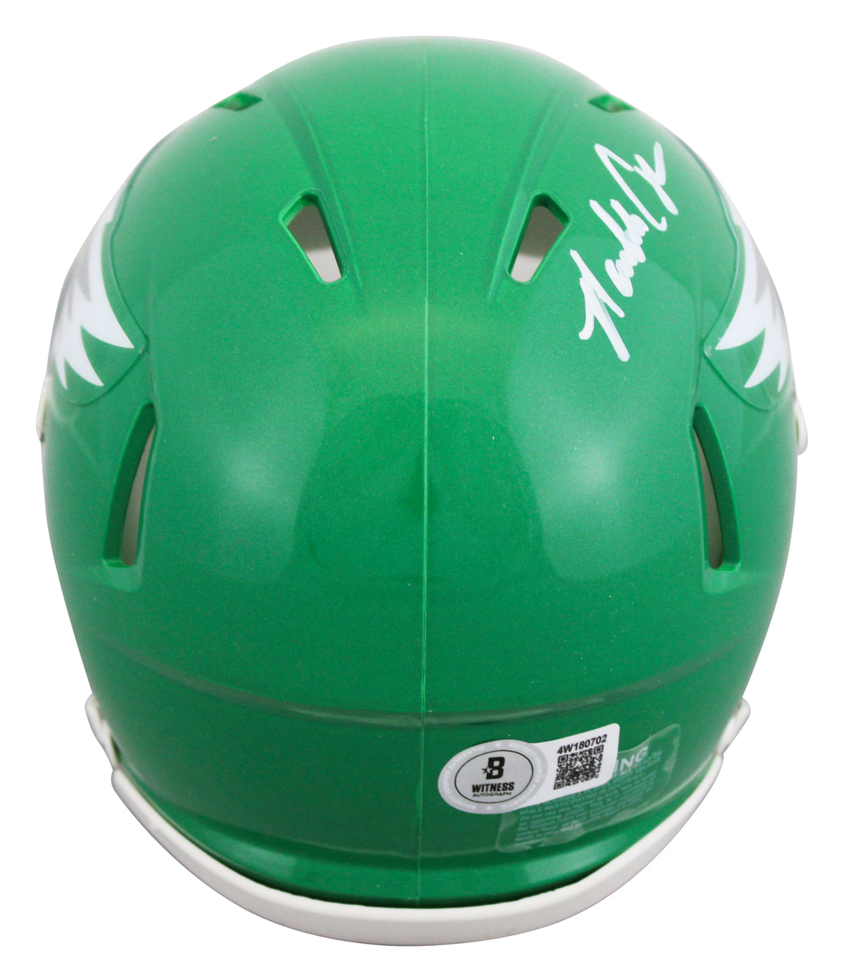Eagles Randall Cunningham Signed 2023 On-Field Alt Speed Mini Helmet W/ Case BAS