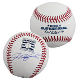 Rangers Ivan Rodriguez Signed Hall OF Fame Logo Oml Baseball BAS #BY103700