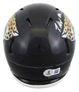 Jaguars Travis Hunter Authentic Signed Speed Mini Helmet BAS Witnessed